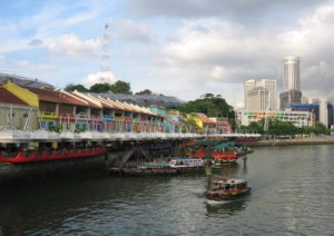Historic Boat Quay of Singapore