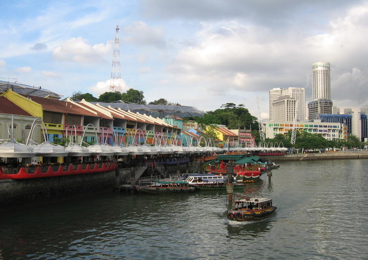 Historic Boat Quay of Singapore